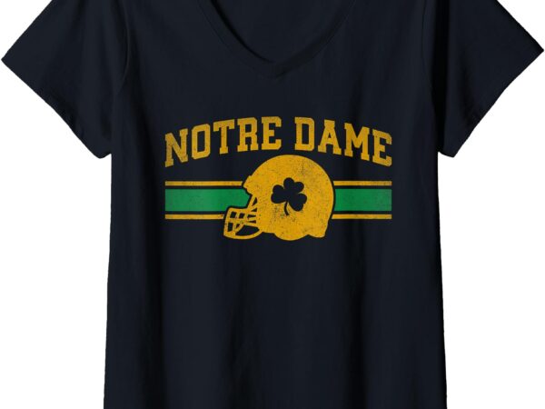 Womens notre dame lovers notre dame souvenir v-neck t-shirt