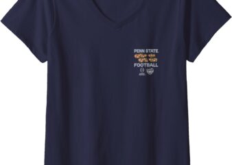 Womens Penn State Nittany Lions CFP Orange Bowl 2024-25 Navy Back V-Neck T-Shirt