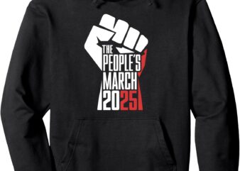 Womens The People’s March 2025 Protest Activist Pullover Hoodie