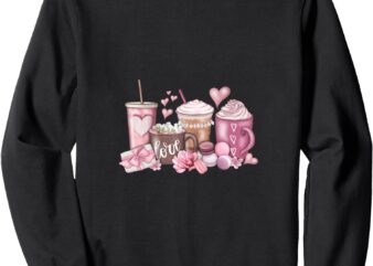 Women’s Valentine’s Day I Love Coffee Sweatshirt