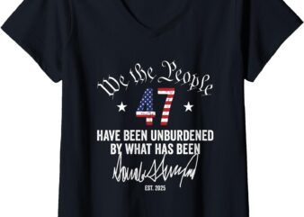 Womens We the People Have Been Unburdend by What Has Been V-Neck T-Shirt