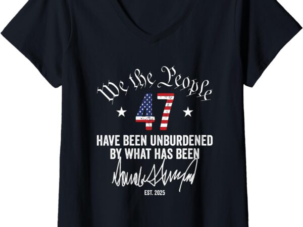 Womens we the people have been unburdend by what has been v-neck t-shirt