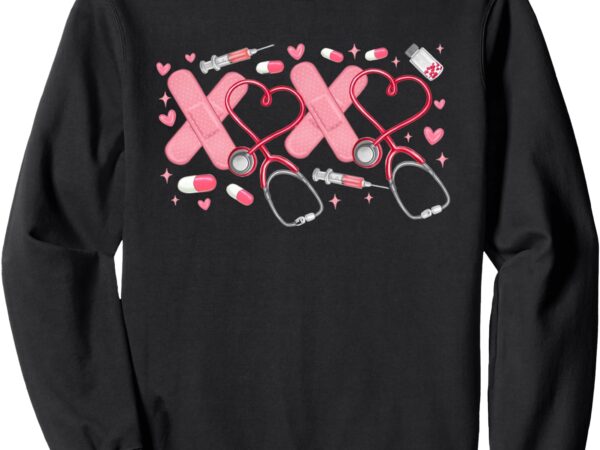 Xoxo nurse valentine’s day nursing student medical assistant sweatshirt