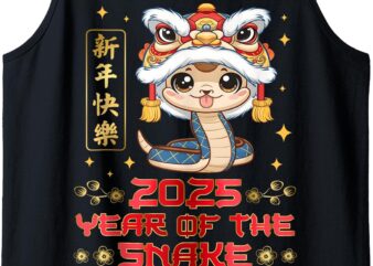 Year Of The Snake 2025 Lunar New Year Chinese New Year Kids Tank Top