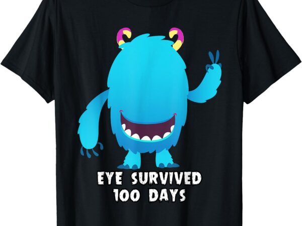 Eye survived 100 days of school diy project googly eye blank t-shirt