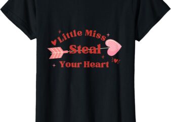 little miss steal your hear, cute valentine T-Shirt