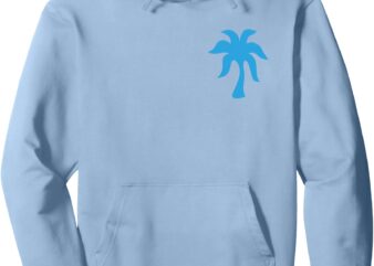 pink palm puff hoodie Hawaii hibiscus hoodie Front & Back Pullover Hoodie