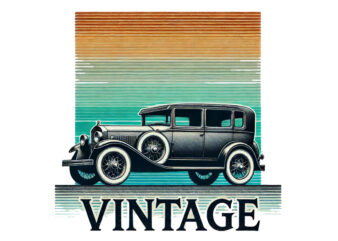 Retro Groovy Car Graphics t-shirt design