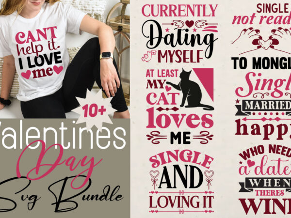 Valentines day t-shirt bundle valentines day svg bundle