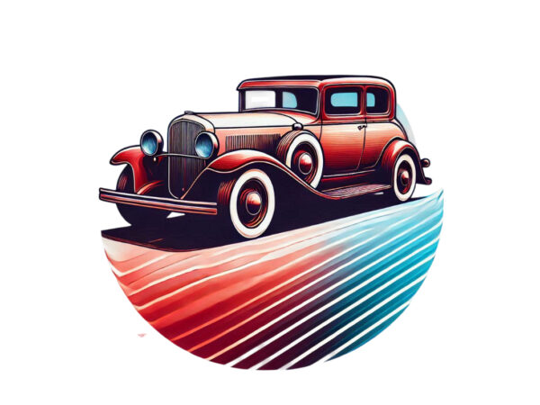 Trendy retro vintage car t-shirt design png & jpeg designs – download instantly retro vintage t-shirt design