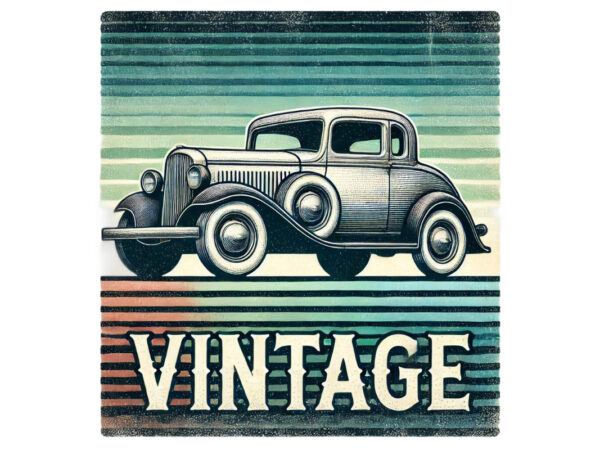 Trendy retro vintage car t-shirt design png & jpeg designs – download instantly retro vintage t-shirt design