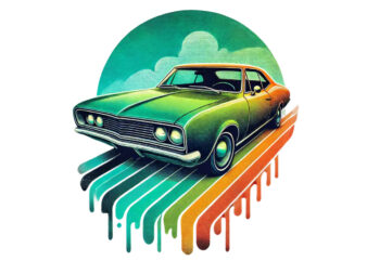 Trendy Photography Day Retro Car t-shirt design png & jpeg designs – download instantly