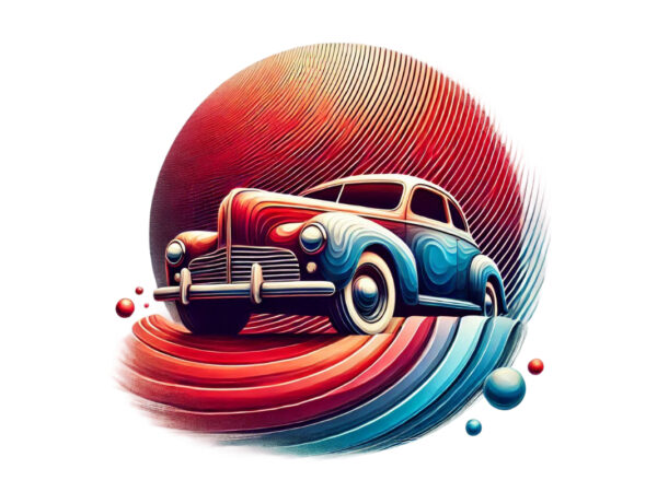 Trendy retro vintage car t-shirt design png & jpeg designs – download instantly