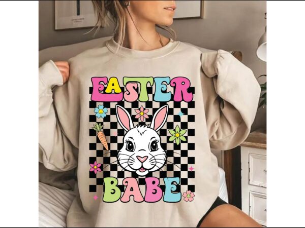 Easter babe bunny sublimation vector clipart