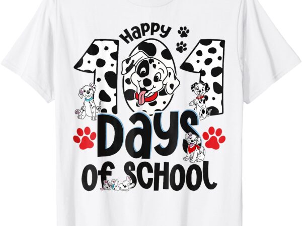 100 days of school dalmatian dog 100 days boy girl kid t-shirt