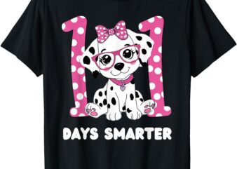 100 Days of School Dalmatian Dog Fun Kid-Friendly Design T-Shirt