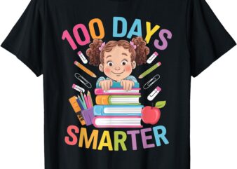 100 Days of School Girl Kids 100th Day Teacher Cute Teacher T-Shirt