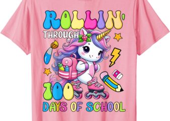 100 Days of School Unicorn Girls 100th Day Student Teacher T-Shirt