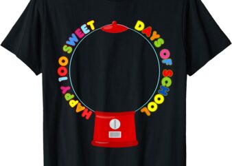 100 days of school gumball machine empty DIY project blank T-Shirt