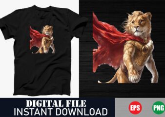 Majestic Lion Vector Art T-Shirt Design, Roaring Lion Graphic Tee, Minimalist Lion Head T-Shirt, Tribal Lion Silhouette T-Shirt Design