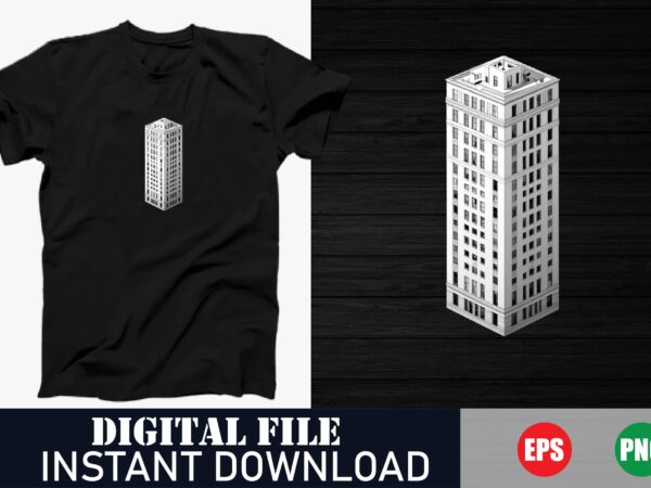 Minimalist city skyline building vector , geometric cityscape building art t-shirt, modern skyscraper silhouette vector t-shirt