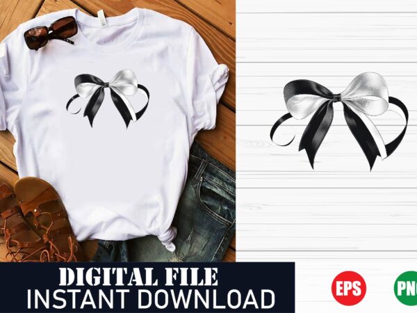 Stylish ribbon graphic for t-shirts, elegant ribbon vector t-shirt design, creative ribbon illustration for apparel, modern ribbon vector