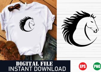 Horse Vector T-Shirt Design, Horse Vector Art T-Shirt, Equestrian Horse Vector T-Shirt, Horse Racing Vector T-Shirt