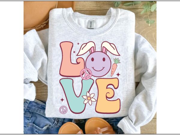 Love easter png t shirt vector graphic