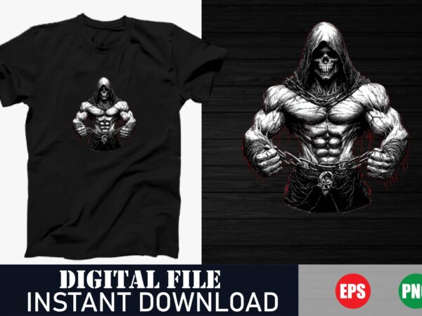 Gym skull fitness motivation bodybuilding t-shirt design, workout skull bodybuilding fitness man t-shirt , bodybuilding fitness skull man