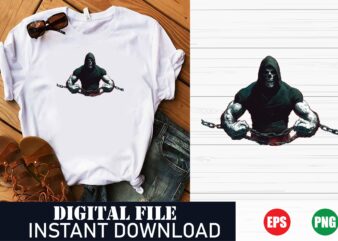 Bodybuilding Fitness Skull Man Gym T-Shirt Design, Muscle Skull Fitness Motivation T-Shirt , Gym Workout Skull Bodybuilding T-Shirt