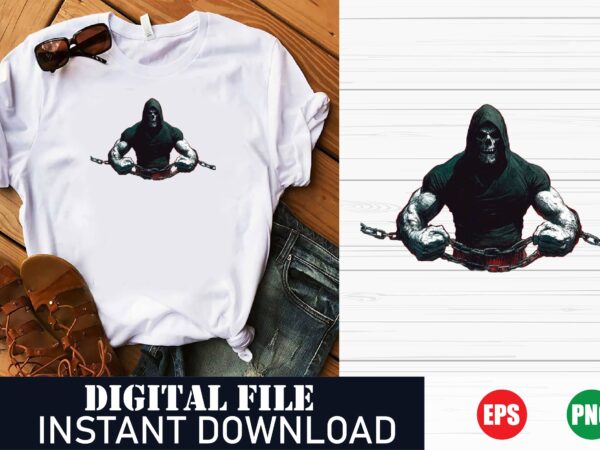 Bodybuilding fitness skull man gym t-shirt design, muscle skull fitness motivation t-shirt , gym workout skull bodybuilding t-shirt