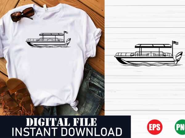 Minimalist boat and anchor t-shirt design, vintage sailboat illustration t-shirt, boat and sunset nautical t-shirt, nautical boat vector art