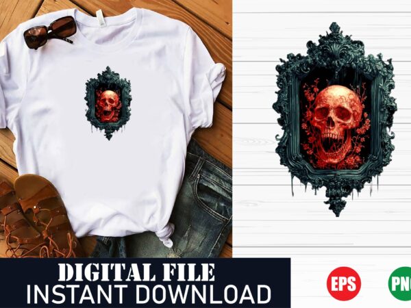 Edgy skull vector design for trendy t-shirts, minimalist skull art graphic for urban streetwear, vintage skull illustration, gothic skull