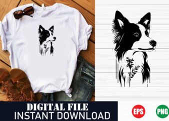 Cute Dog Vector Art T-Shirt Design for Dog Lovers, Minimalist Dog Illustration Graphic Tee for Dog Owners, Dog Lover Gift