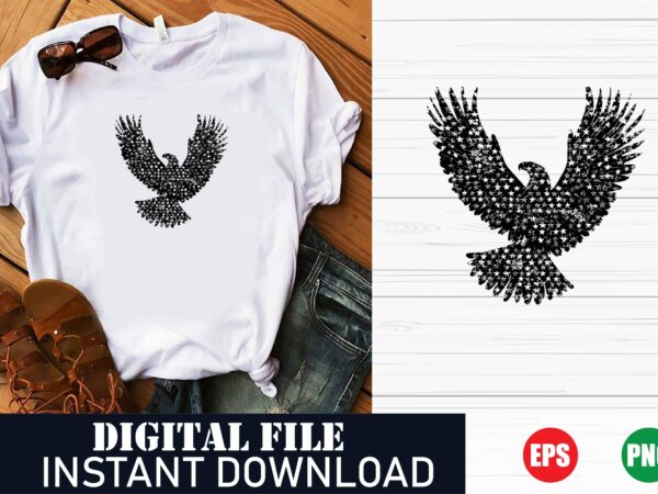 Majestic eagle flight graphic tee, freedom bird vector t-shirt, vintage style eagle illustration tee