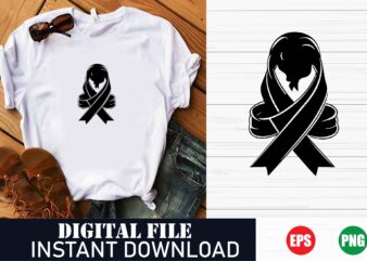 Elegant Ribbon Design for Apparel, Sweet and Charming Ribbon T-Shirt, Cute Ribbon Vector T-Shirt Design