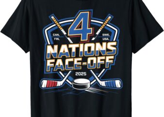 4 Nations Face Off CAN FIN SWE USA T-Shirt