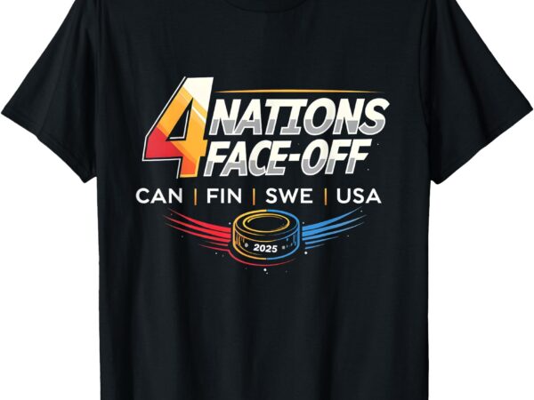 4 nations face-off cool design for men & women t-shirt