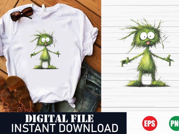 Cute cartoon virus t-shirt, kawaii virus vector tee, funny cartoon germ t-shirt design, adorable virus character tee