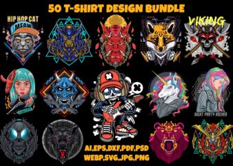 50 T-Shirt Design Bundle