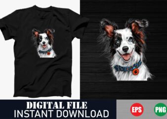 Funny Dog Lover T-Shirt Design, Cute Dog Vector T-Shirt Design, Trendy Canine Portrait Apparel, Playful Dog and Puppy Vector Illustration