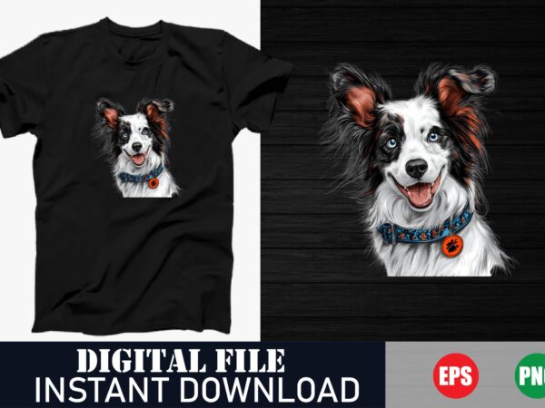 Funny dog lover t-shirt design, cute dog vector t-shirt design, trendy canine portrait apparel, playful dog and puppy vector illustration