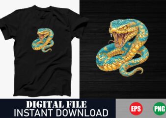 Cute Cartoon Snake Kids T-Shirt Design, Kawaii Snake Graphic Tee for Children, Funny Snake Illustration T-Shirt