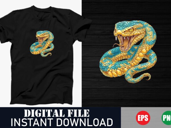 Cute cartoon snake kids t-shirt design, kawaii snake graphic tee for children, funny snake illustration t-shirt