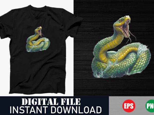 Cute cartoon snake kids t-shirt design, kawaii snake graphic tee for children, adorable snake character apparel, snake illustration