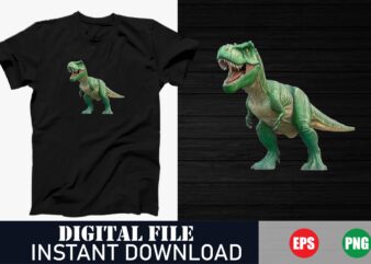 Epic Dinosaur T-Rex Graphic Tee, Vintage Jurassic Dinosaur Silhouette T-Shirt, Dinosaur Lover Gift T-Shirt