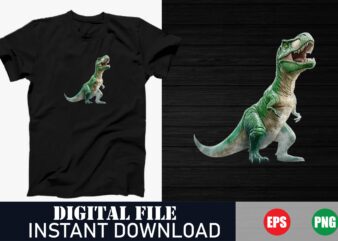 Roar-some Dinosaur T-Shirt Designs, Prehistoric Dino Graphics for Tees, Jurassic Era Dinosaur Apparel