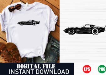 Vintage Muscle Car Graphic Tee, Classic Car Vector T-Shirt, Racing Car Speed Demon T-Shirt, Car Lover Gift T-Shirt, Personalized Car Design