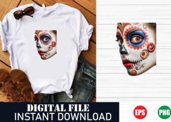 Colorful Face Portrait T-Shirt, Abstract Woman Face Tee, Vibrant Art Graphic T-Shirt, Modern Face Design Top