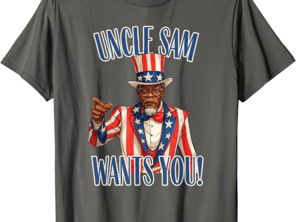 African american uncle sam wants you black uncle sam t-shirt